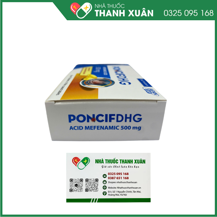 Poncif DHG điều trị viêm khớp, đau răng, đau bụng kinh